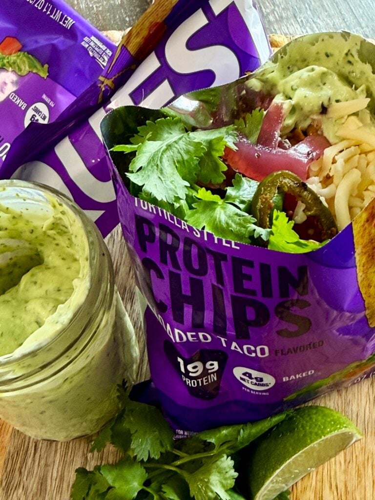 High Protein Chicken Walking Tacos