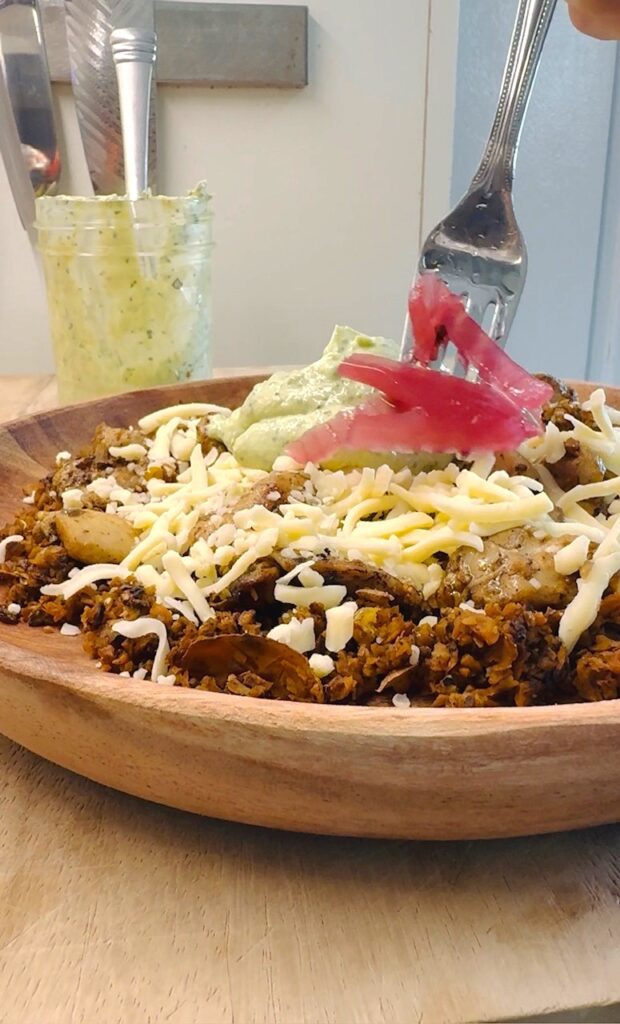 Chicken Taco Sweet Potato Rice Bowls