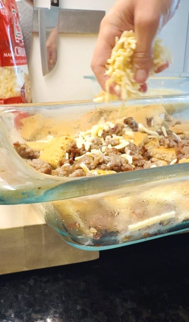 High Protein Sausage McGriddle Casserole