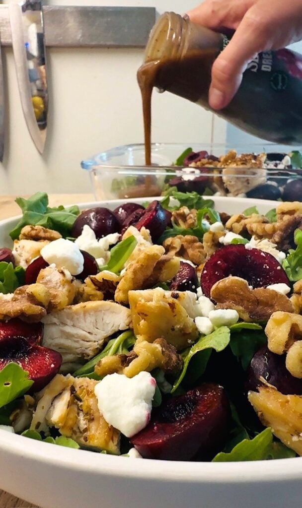Cherry and Goat Cheese Chicken Salads