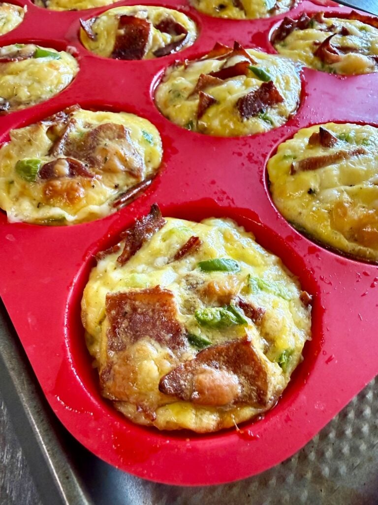 High Protein Jalapeno Popper Egg Bites