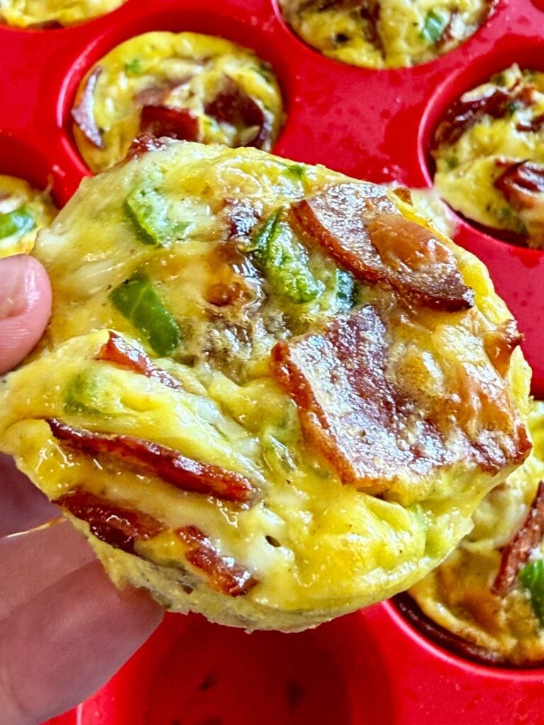 High Protein Jalapeno Popper Egg Bites