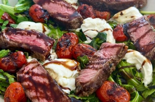 Steak Caprese Arugula Salads