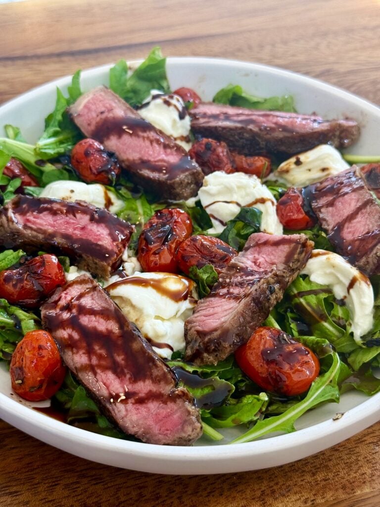 Steak Caprese Arugula Salads
