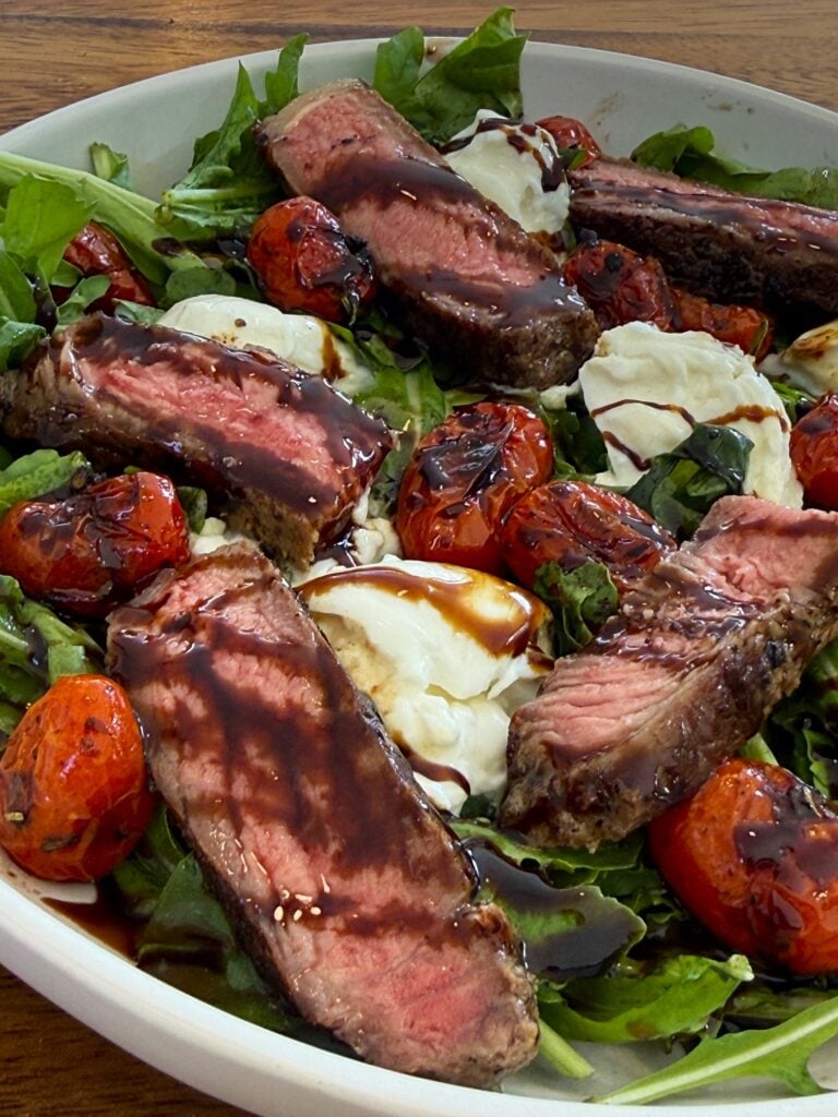 Steak Caprese Arugula Salads