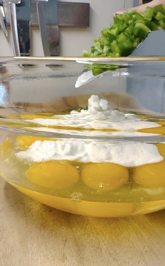 making the egg bites