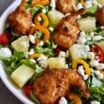 Coconut Shrimp Salads with Pineapple Vinaigrette