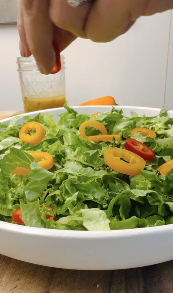 Coconut Shrimp Salads with Pineapple Vinaigrette