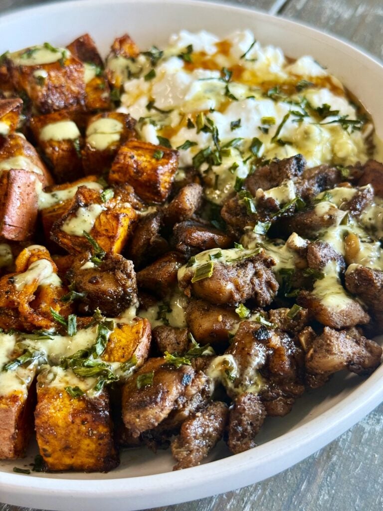 Caribbean Chicken Sweet Potato Bowls