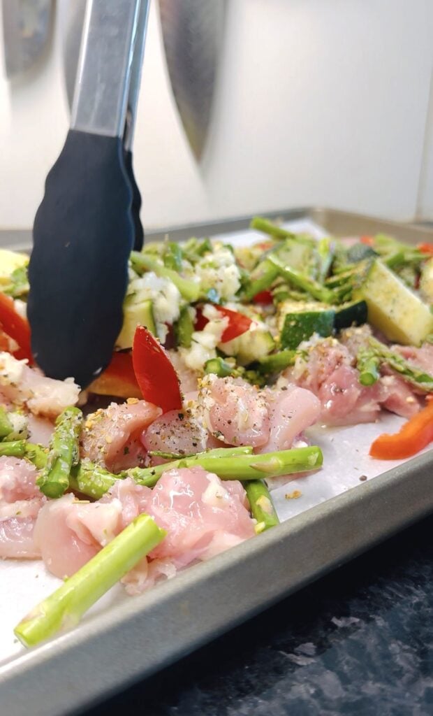 Sheet Pan Feta Chicken and Veggies
