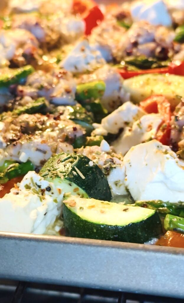 Sheet Pan Feta Chicken and Veggies