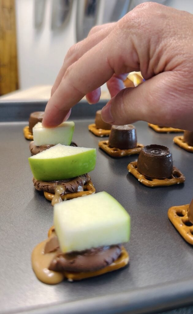 Caramel Apple Pretzel Bites