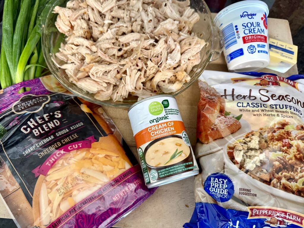 ingredients for the casserole