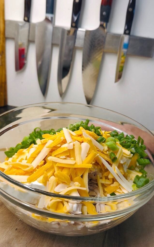 casserole before mixing