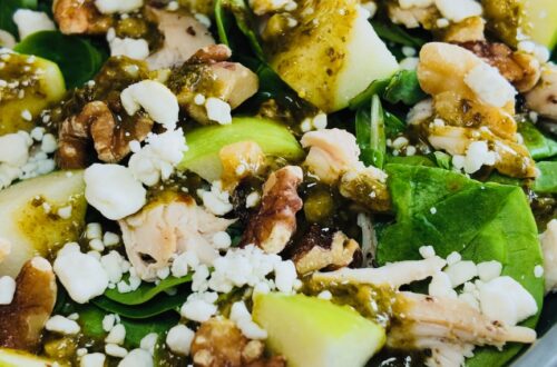 Chicken Salad with Lemon Basil Honey Vinaigrette