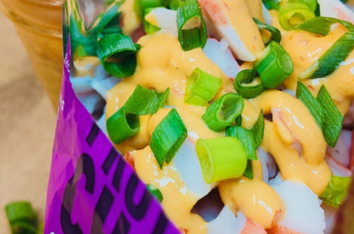 High Protein Crab Rangoon Walking Tacos
