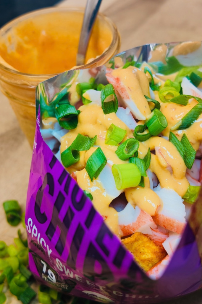 High Protein Crab Rangoon Walking Tacos