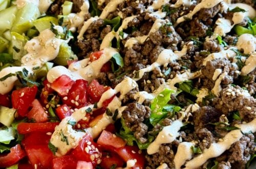 Healthy Protein Packed Burger Bowls