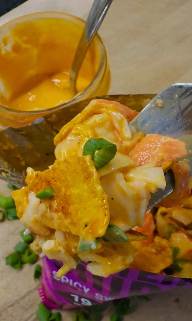 High Protein Crab Rangoon Walking Tacos