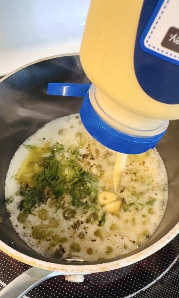 making the sauce