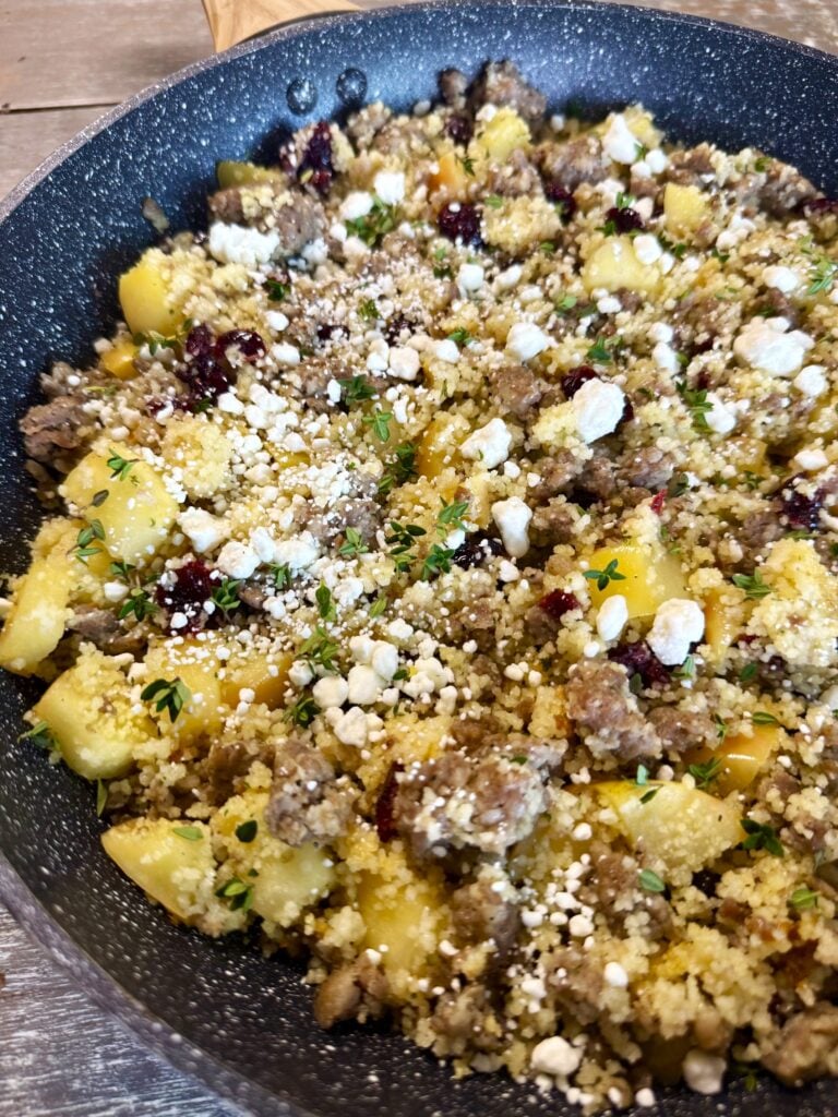 Sausage Apple Cranberry Couscous