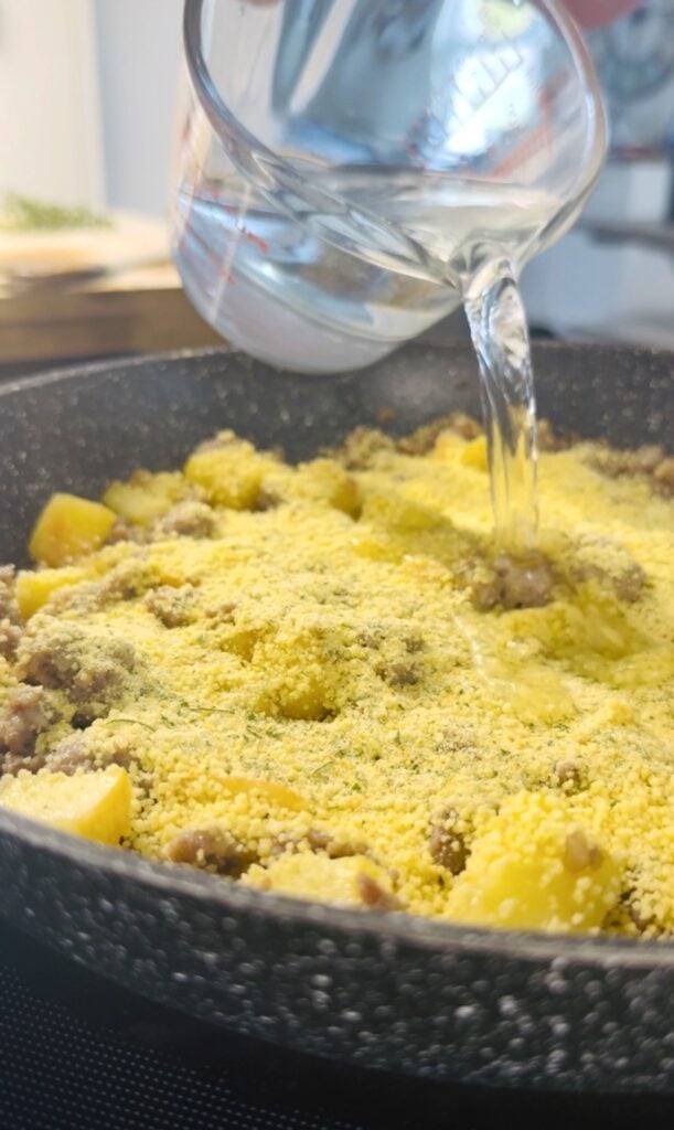 Sausage Apple Cranberry Couscous