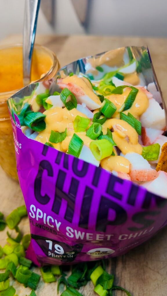 High Protein Crab Rangoon Walking Tacos